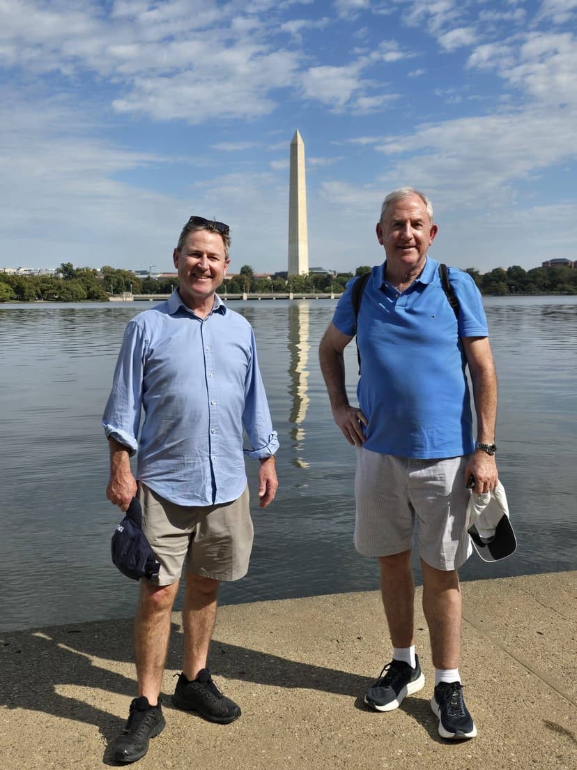 Washington behind us. Eleanor around the corner